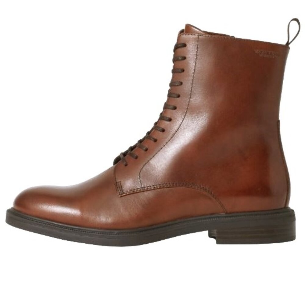 LIKE NEW Vagabond Amina Leather Lace-Up Boot Brown size 8/38 New In Box